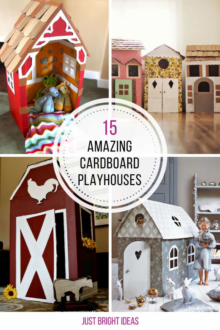 These cardboard playhouses are gorgeous and easy to make! Thanks for sharing!