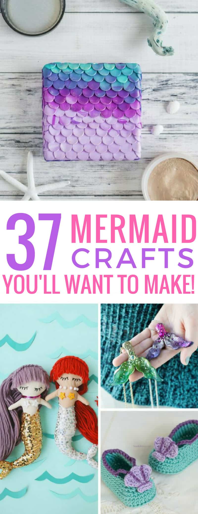 37 Fabulous DIY Mermaid Crafts to Make You Feel Like You're Under the