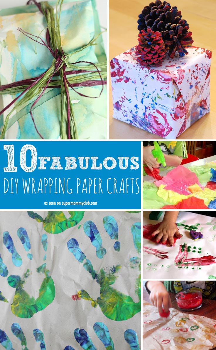 10 FABULOUS Homemade Wrapping Paper Crafts