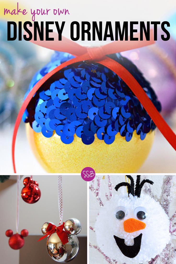 Simple Homemade Disney Christmas Ornaments For You to Make!