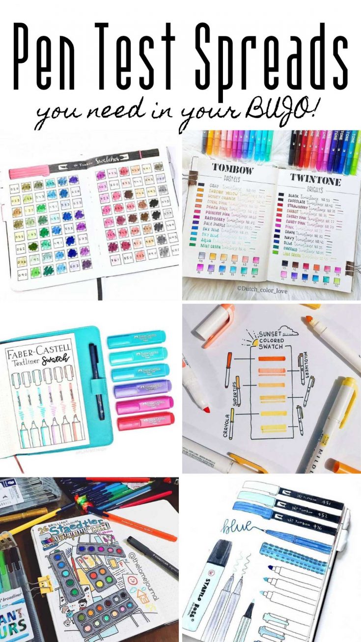 Bullet Journal Pen Test Spreads You Ll Want To Try For Yourself