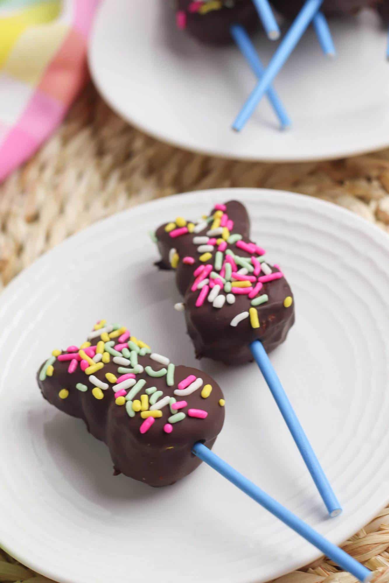 Chocolate Covered Bunny Pops
