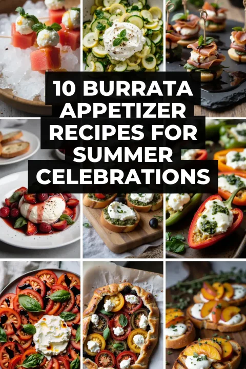 Celebrate summer with these creamy burrata appetizer recipesâeasy, elegant, and perfect for any party!