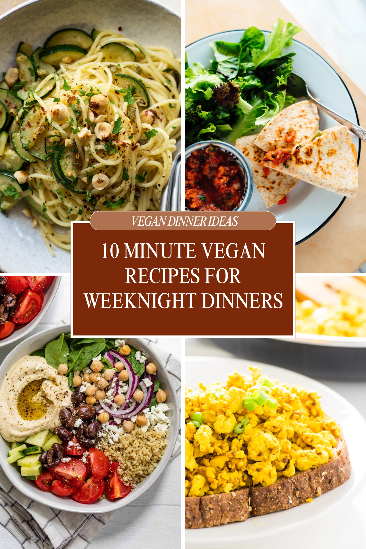 🥗 Simplify your evenings with these Quick Vegan Dinner Recipes! Ready in 10 minutes and packed with flavor. 🌿🍴 #VeganOnTheGo #QuickDinners