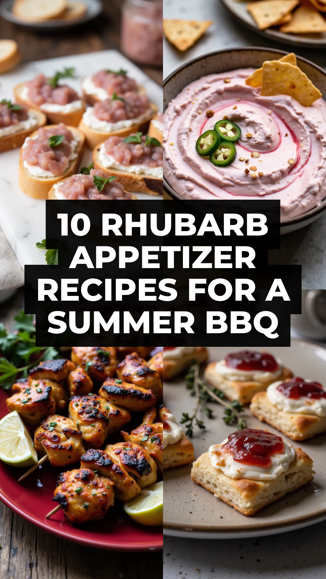 Break out of the ordinary with these creative rhubarb appetizer recipes—perfect for your summer BBQ spread!
