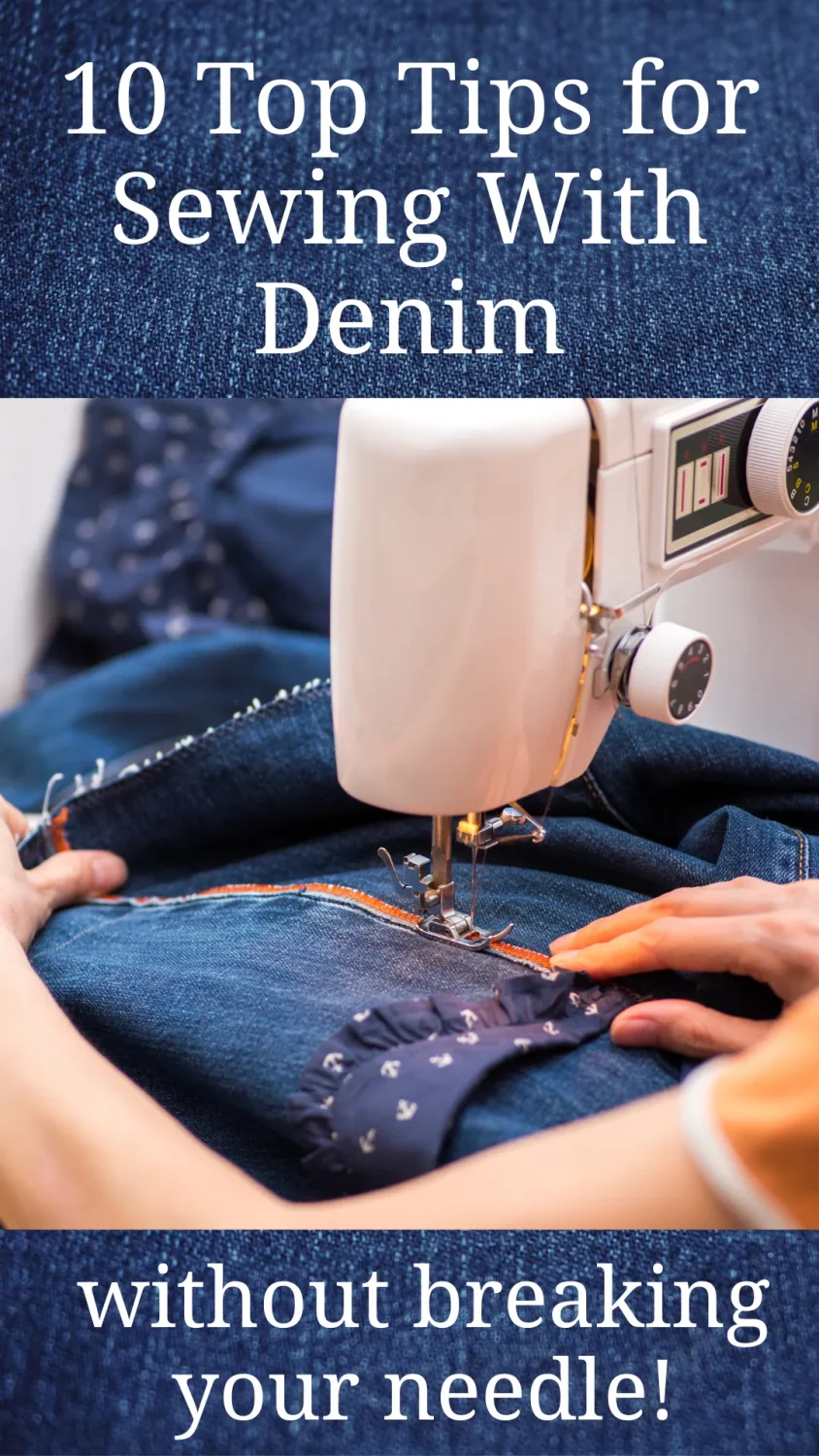 Sewing with denim? Don’t get stuck with broken needles and bulky seams! ? These 10 tips make DIY denim projects so much easier—from picking the right needle to creative ways to reuse jeans pockets. #UpcycledDenim #SewingTips #DIYJeans #RepurposeClothes #SewingForBeginners
