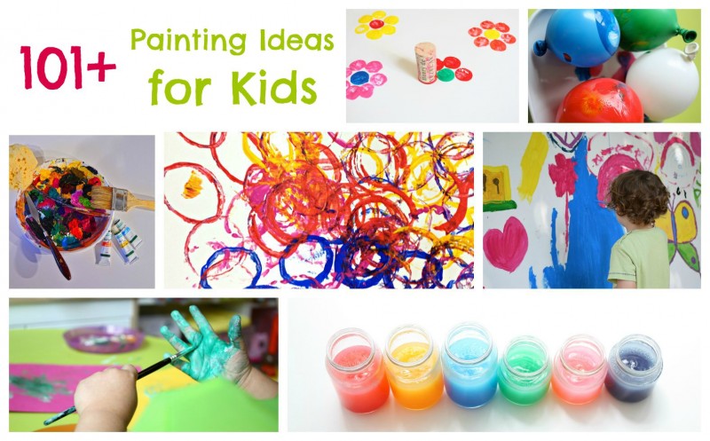 Paint-A-Thon of 101 Painting Ideas for Kids