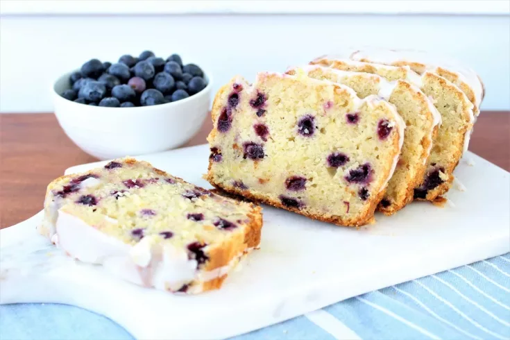 This Blueberry Loaf Cake is utterly delicious, so delicious you won’t believe that it is gluten free and dairy free.  So bake up a loaf, grab a slice, and snack on a handful of fresh blueberries for a good morning treat!