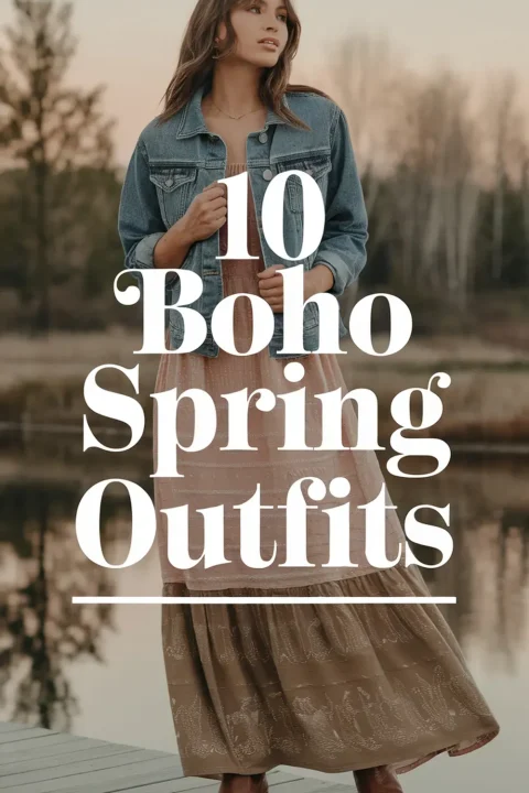 Welcome spring with these dreamy boho outfit ideas! From flowy maxi skirts to floral prints and lightweight layers, these looks are perfect for the free-spirited woman. ?☀️ #BohoStyle #SpringFashion #BohoChic #WomenOutfits #SeasonalStyle