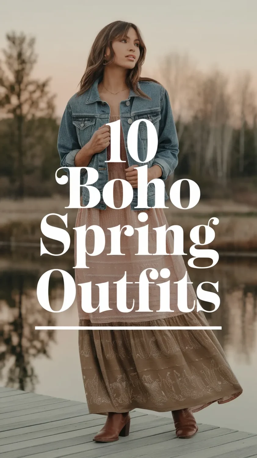 Welcome spring with these dreamy boho outfit ideas! From flowy maxi skirts to floral prints and lightweight layers, these looks are perfect for the free-spirited woman. ?☀️ #BohoStyle #SpringFashion #BohoChic #WomenOutfits #SeasonalStyle
