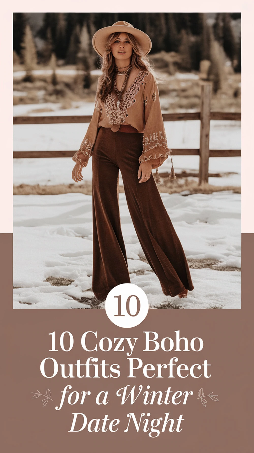 Cozy and chic! Discover 10 boho-inspired winter date night outfits perfect for staying warm and stylish.❄️💖 #BohoStyle #WinterFashion #DateNight