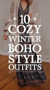 Stay warm and stylish this winter with these boho-inspired outfits! From layered knits to flowy maxi dresses, these looks combine comfort and free-spirited vibes perfectly. ?? #BohoStyle #WinterFashion #CozyOutfits #BohoChic #StylishLayers