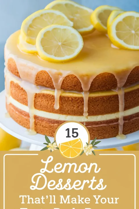 Brighten your day with these zesty lemon dessert recipes! From tangy pies to citrusy cakes, these treats are perfect for spring gatherings, summer parties, or a sweet pick-me-up. ?? #LemonDesserts #SweetTreats #BakingInspo #CitrusFlavors #DessertIdeas
