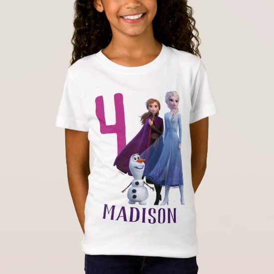 Frozen 2 - Anna Elsa & Olaf Birthday Girl T-Shirt