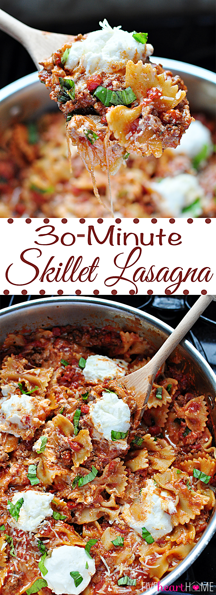 30 Minutes Skillet Lasagna