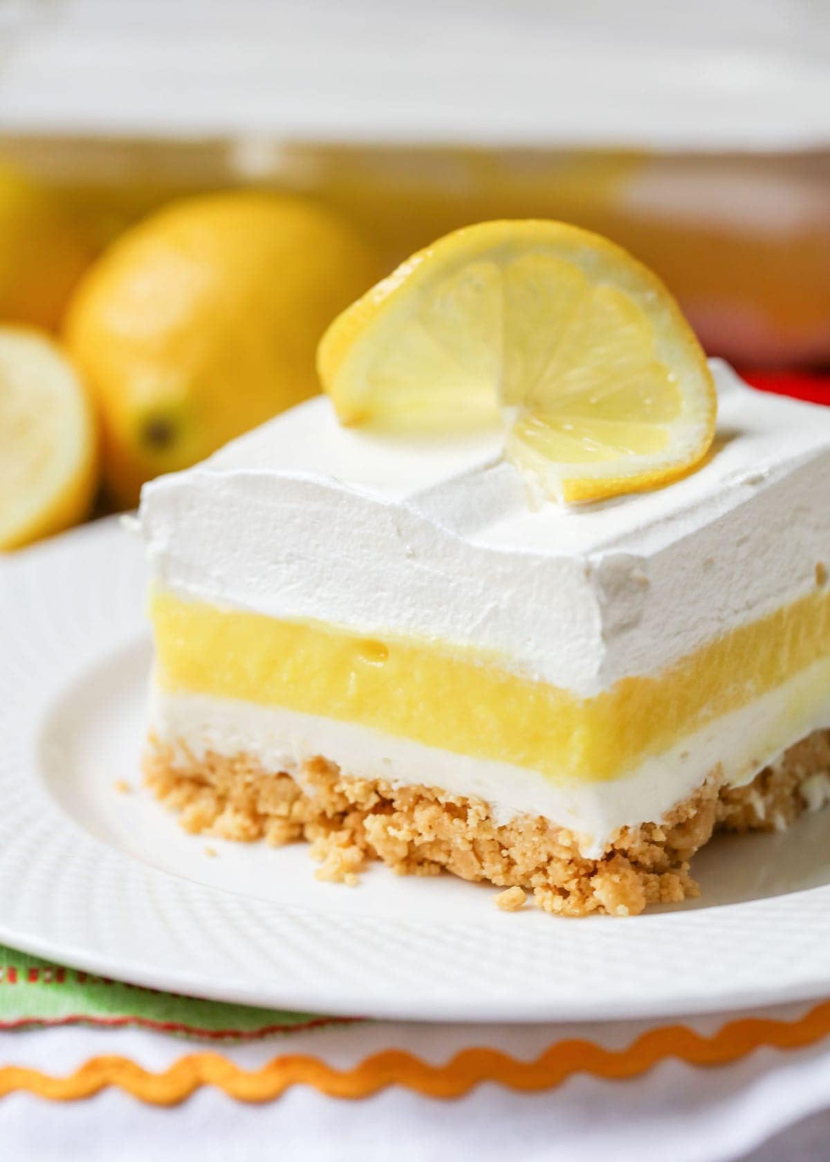 Layers of lemony goodness come together in this dreamy Lemon Lasagna. It's got a zesty punch from lemon pudding, a creamy cheesecake layer, and a crunchy Golden Oreo crust. Perfect for when it's too hot to turn on the oven, this is a refreshing summer dessert that tastes like sunshine in every bite!