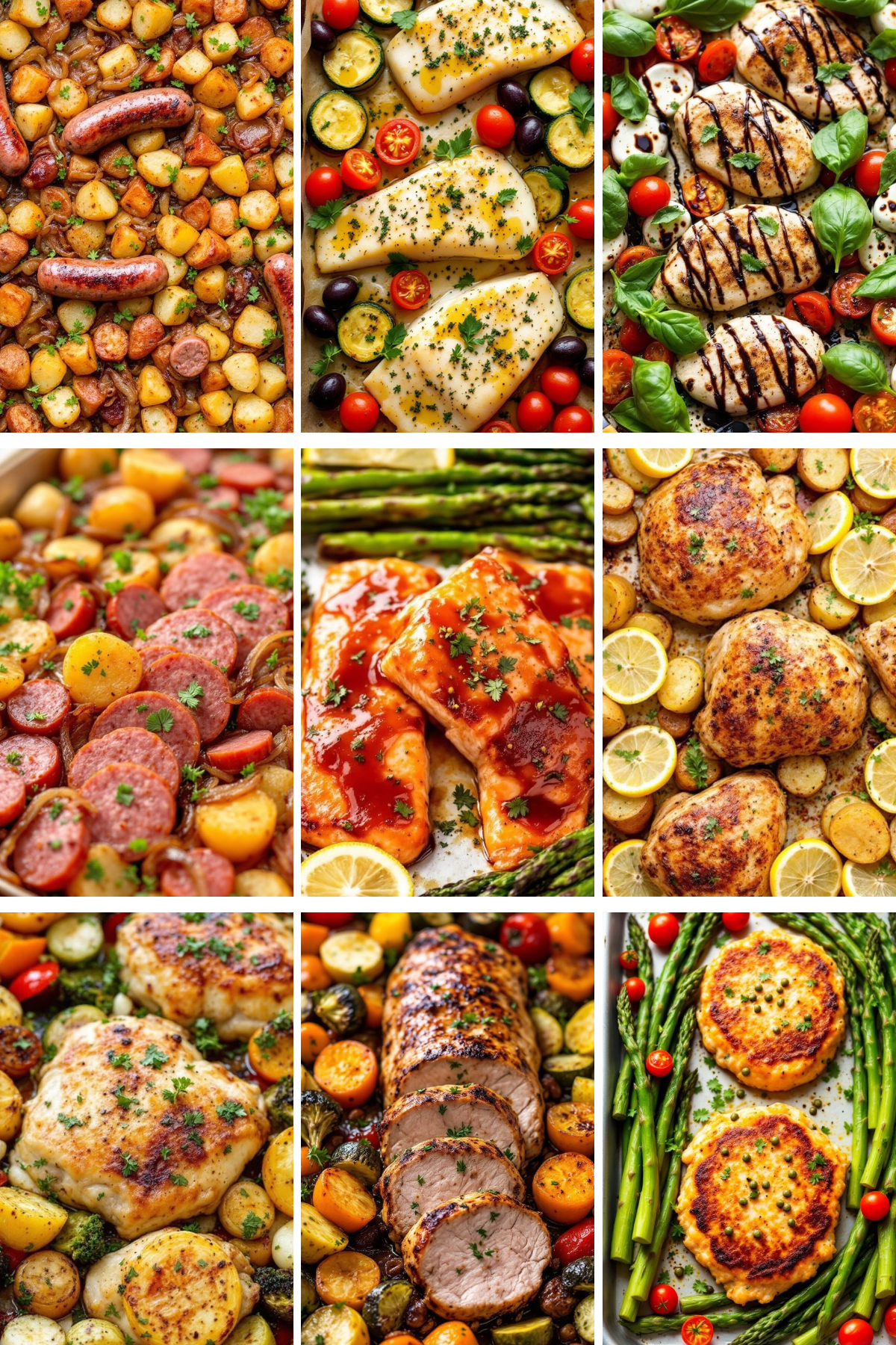 🌟 One pan, no mess! Try these 20 simple and delicious sheet pan recipes that are perfect for busy nights. Less time cooking, more time relaxing! 🥗🍗 #DinnerIdeas #EasyCooking #SheetPanMagic