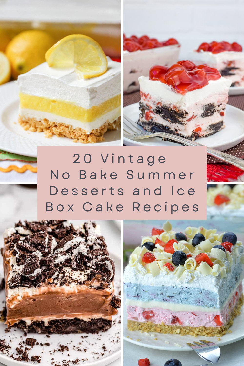 Explore 20 classic no-bake desserts and icebox cake recipes that capture the essence of summer! These vintage treats are simple to make and full of flavor, ideal for those lazy, warm days. 🧁 #NoBakeSummer #RetroDesserts