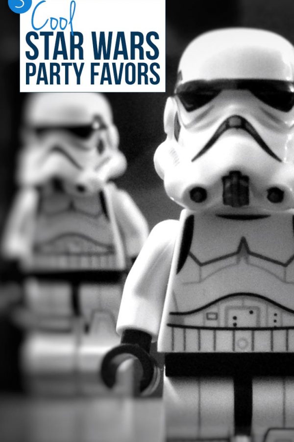 These Star Wars party favors are perfect for our goodie bags - and I love that the kids can have light sabers!