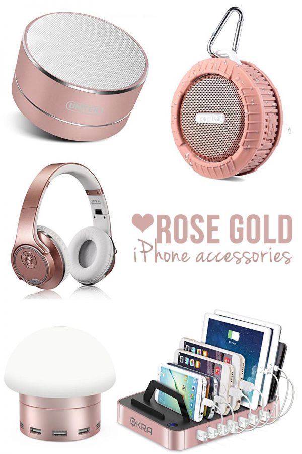These rose pink iphone accessories are GORGEOUS! I need those headphones!