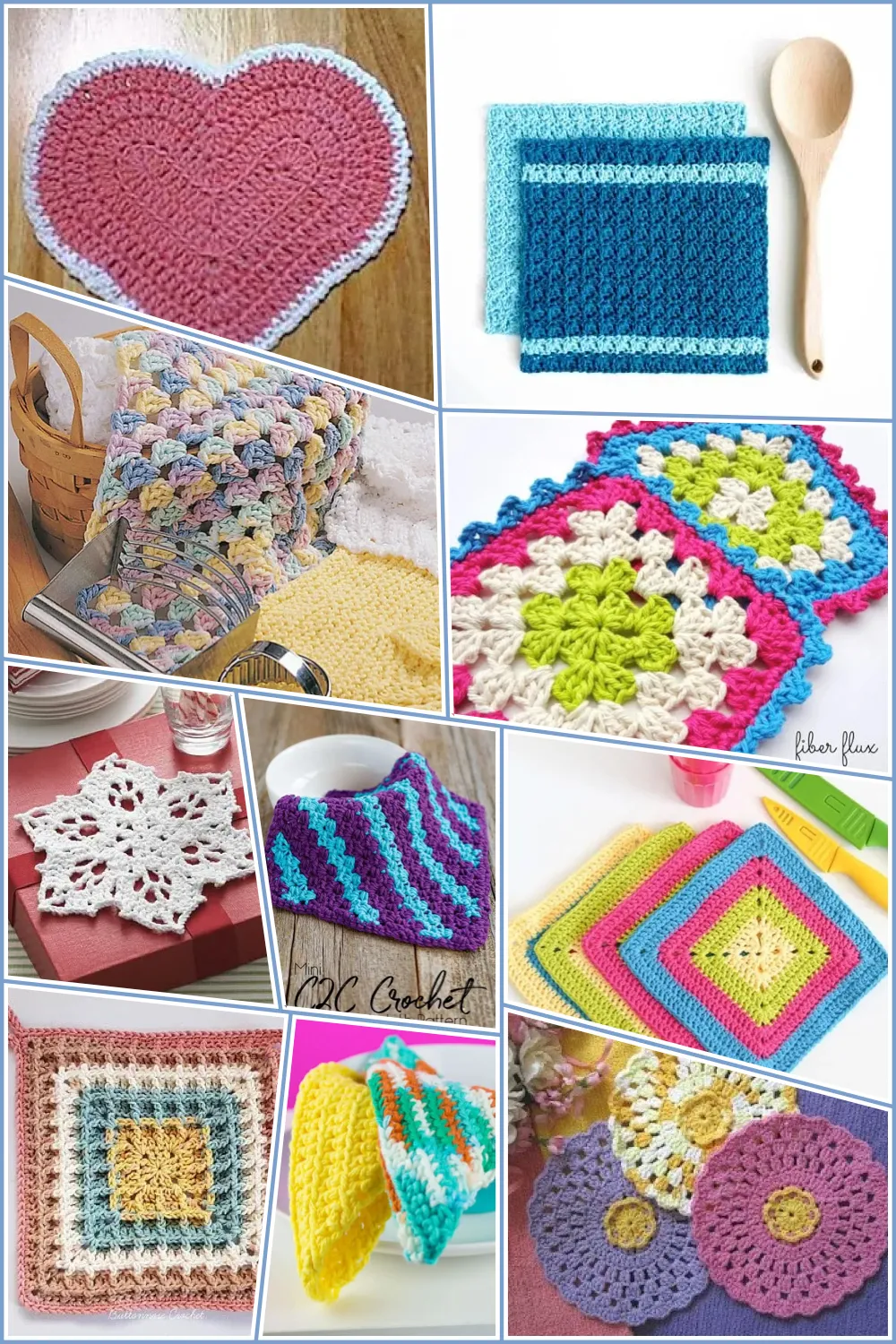 50 Easy Crochet Dishcloth Patterns to Learn New Stitches