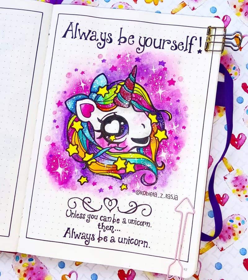 10 Magical Unicorn Bullet Journal Layouts to Help You Sparkle