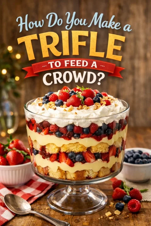 Trifles are the ultimate make-ahead dessert for a crowd. This collection covers fruit, chocolate, mini individual servings, and holiday themes — from Thanksgiving pumpkin trifle to Christmas red velvet to 4th of July patriotic layers. Pick your favourite and watch it vanish.