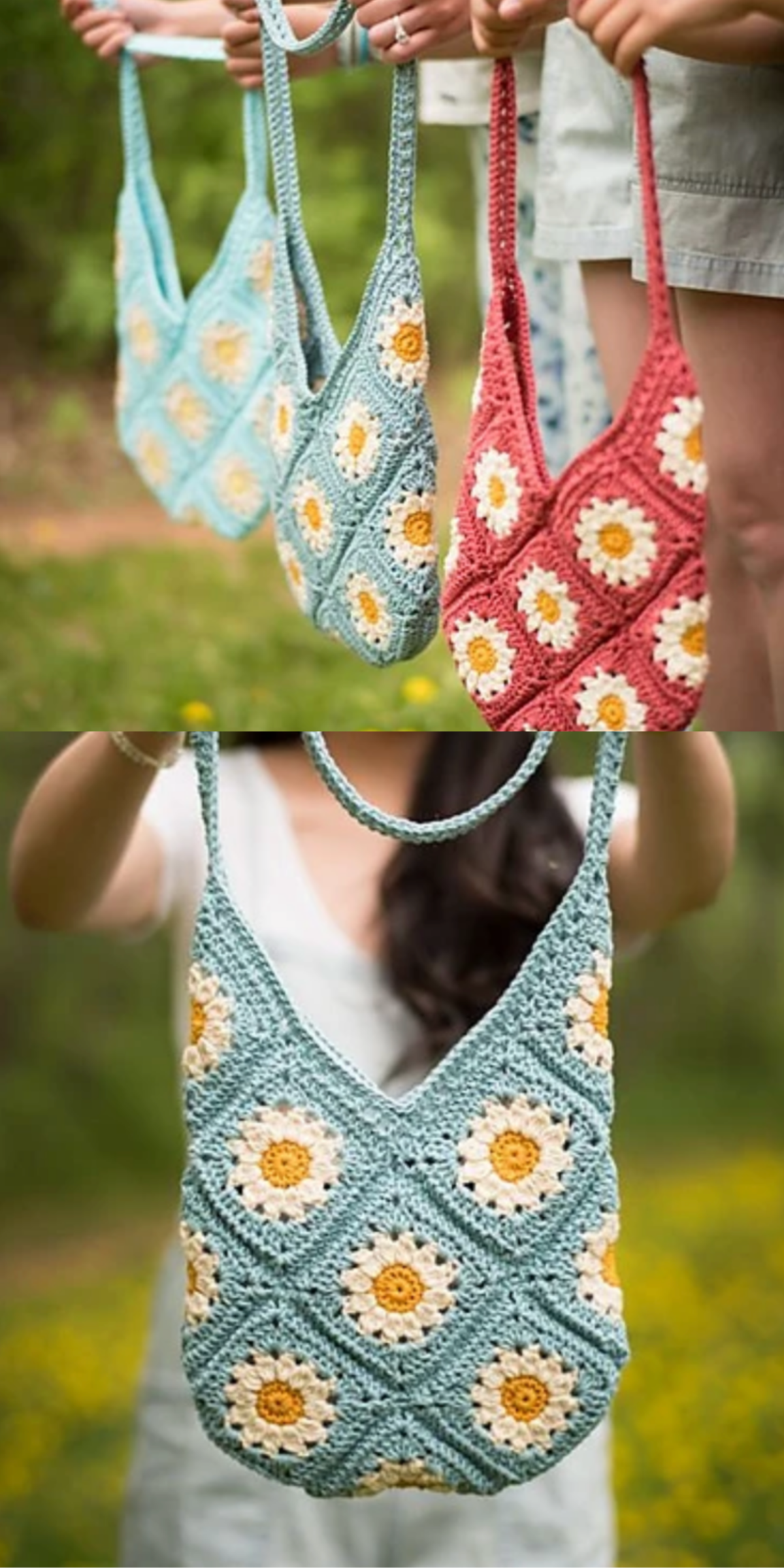 Nothing says "hello, sunshine" like a daisy! This delightful daisy-themed tote is a retro throwback with a modern twist, ideal for farmers' markets or summer strolls.