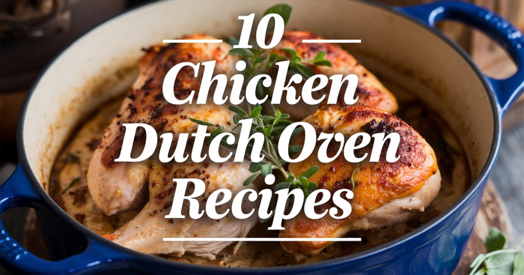 ? One pot, no stress! These Dutch oven chicken recipes make dinner easy and oh-so-delicious. Perfect for busy moms! ❤️✨ #OnePotCooking #ChickenMeals #DutchOvenLove