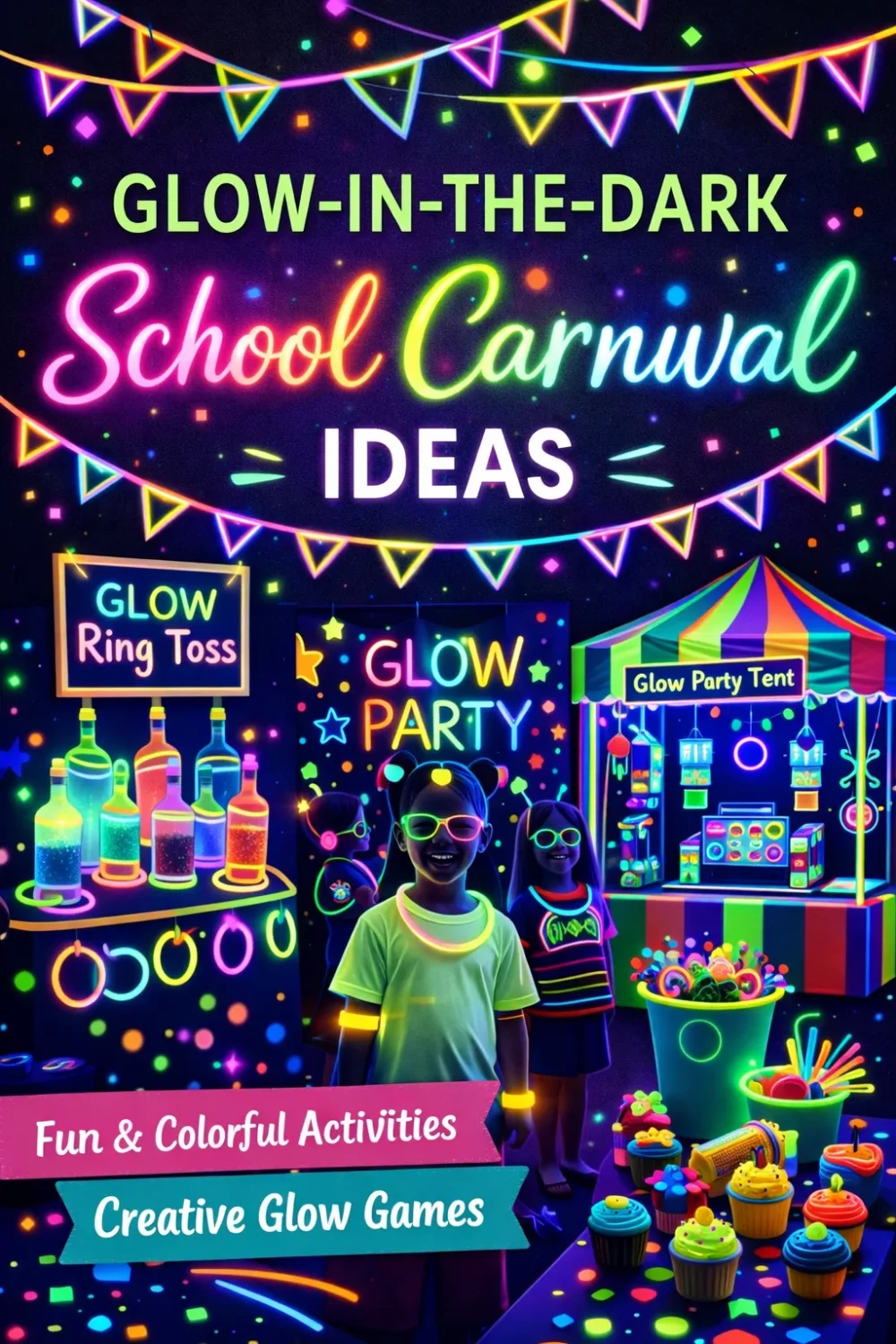 A glow-in-the-dark carnival is one of the easiest ways to make your school fundraiser feel completely different — and kids go absolutely wild for it. Here's how to set up the games, food, activities, and décor without blowing the budget.
