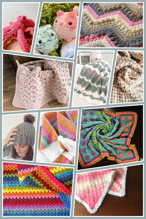Looking for mindless crochet projects you can work on while watching TV? These relaxing crochet ideas don’t require counting and are perfect when your brain needs a break.