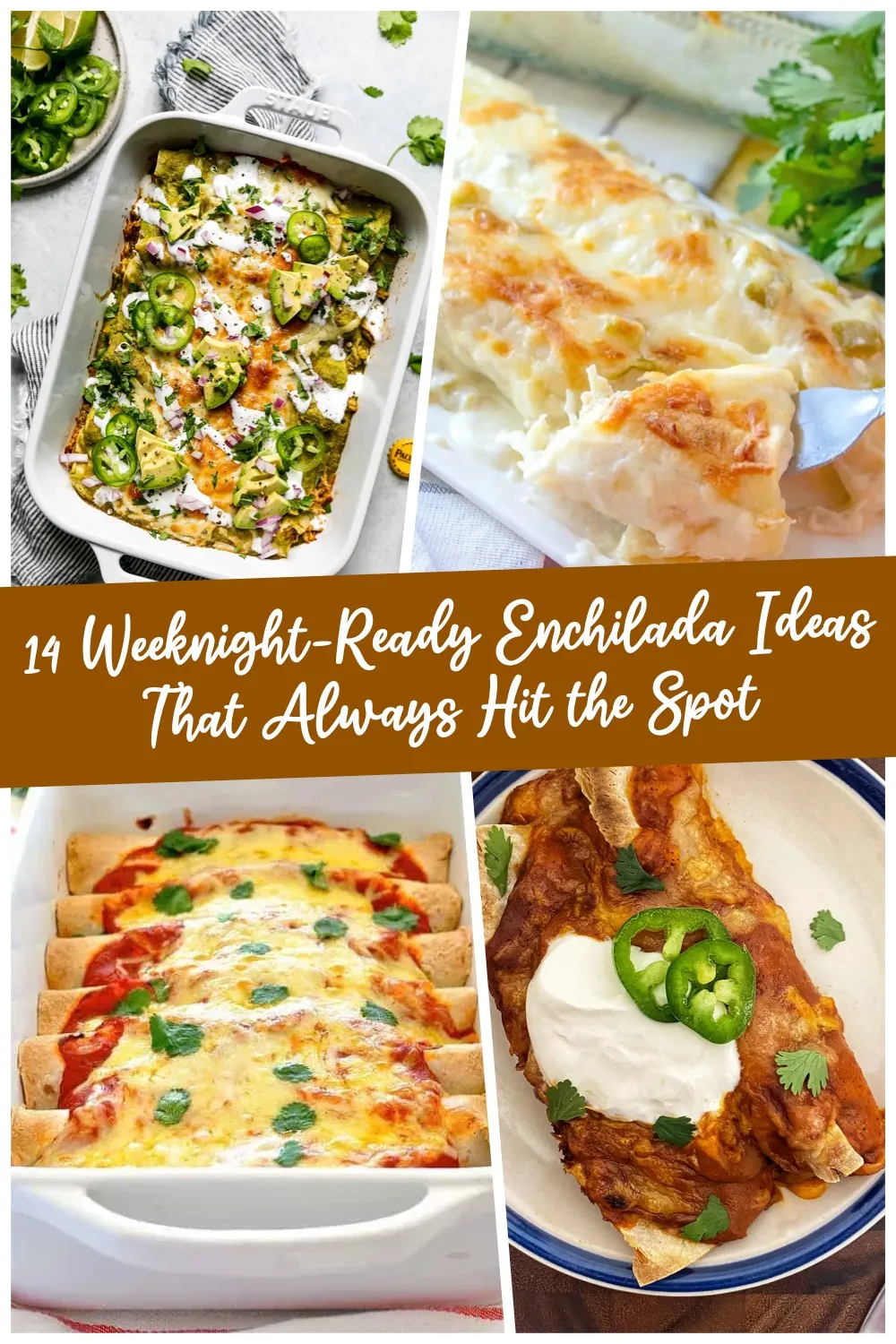 Simple, satisfying, and full of flavor—these 14 no-fuss enchilada recipes are perfect for busy nights. From cheesy classics to bold new twists, these easy dinners are ones you’ll keep coming back to! 🌶️🧀 #EasyWeeknightMeals #EnchiladaTime