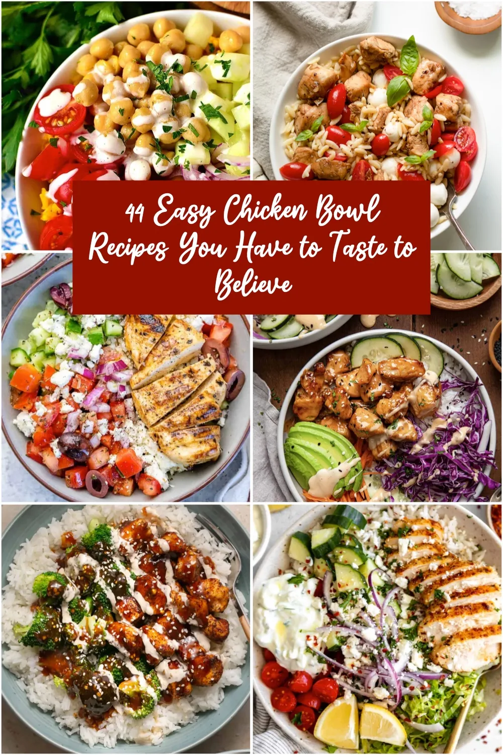 These chicken bowls are proof that easy dinners don’t have to be boring 😍Packed with flavor, texture, and comfort, this roundup brings together chicken bowl recipes that are simple to make but seriously impressive to eat ✨