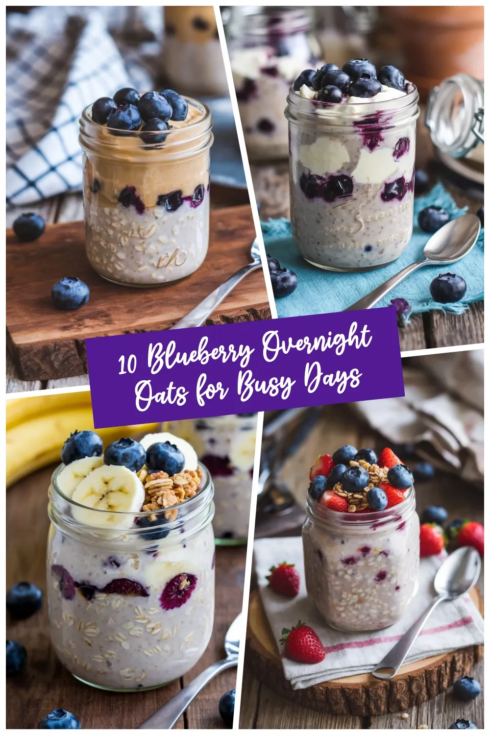 Creamy, fruity, and ready when you wake up — these blueberry overnight oats make mornings easier.
