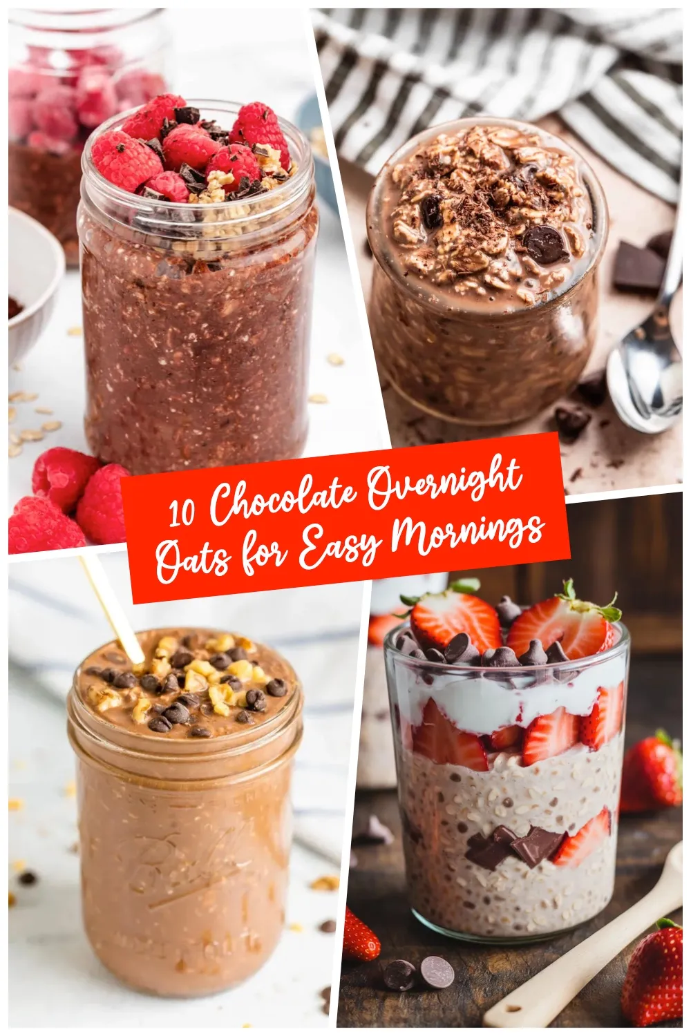 Creamy, chocolatey, and ready when you wake up — these overnight oats are a great way to start the day.#OvernightOatsIdeas #ChocolateBreakfast #EasyMorning #HealthyEating