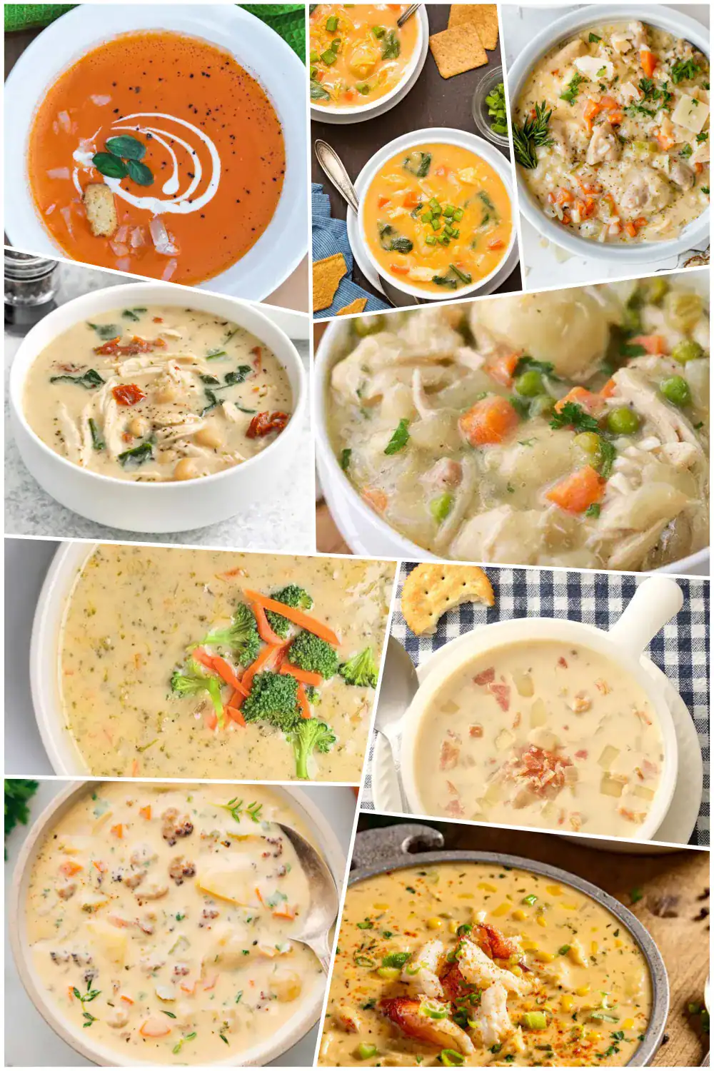 These creamy soup recipes are cozy, comforting, and perfect for chilly nights 🥣 From slow cooker soups to creamy classics. #CreamySoup #SoupRecipes #ComfortFood #EasyMeals