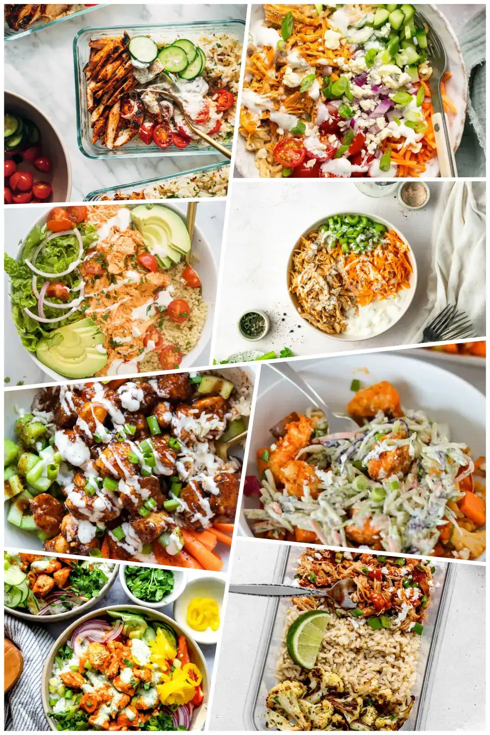 These Buffalo Chicken Bowls are great for family meals because everyone can build their own just the way they like it. Picky eaters, spice lovers, and veggie fans all walk away happy.