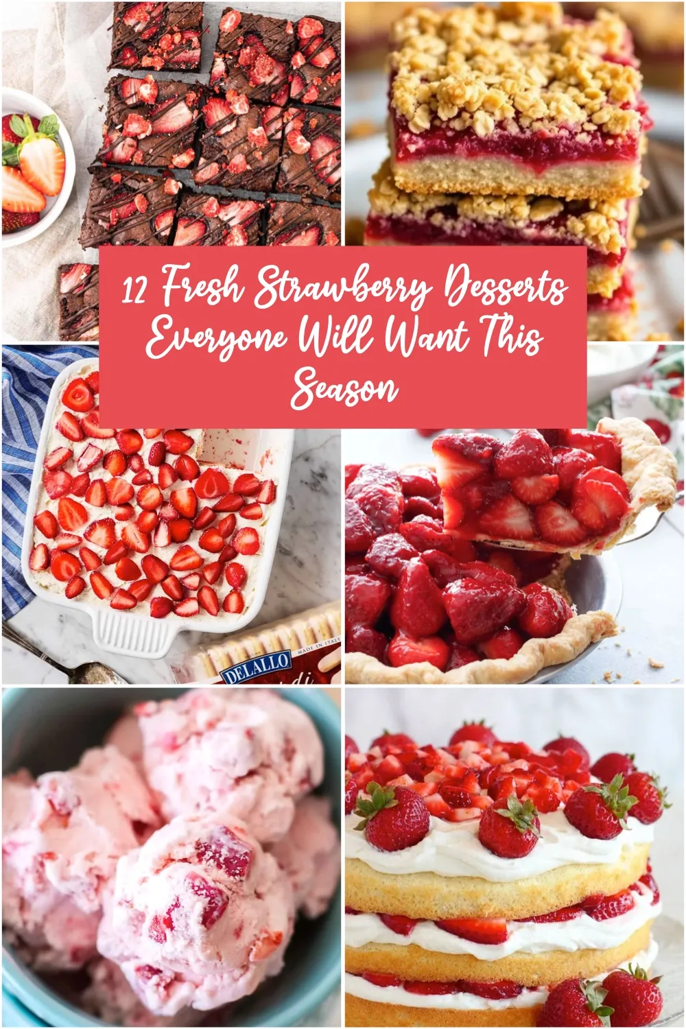 Looking for fresh strawberry dessert ideas? These recipes are easy, beautiful, and perfect for spring and summer baking. #strawberryseason #sweetrecipes #bakingideas