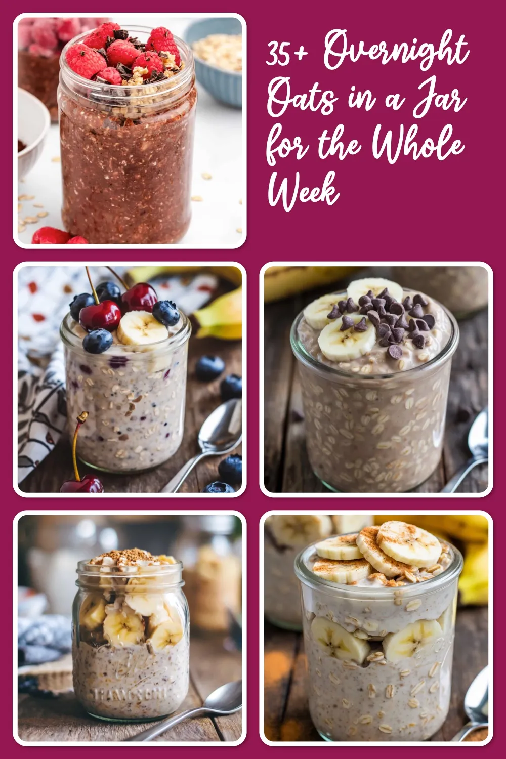 Love fridge-ready breakfasts? These overnight oats in a jar make mornings simple and delicious.#OvernightOatsRecipes #MakeAheadBreakfast #BreakfastIdeas #OatsInAJar