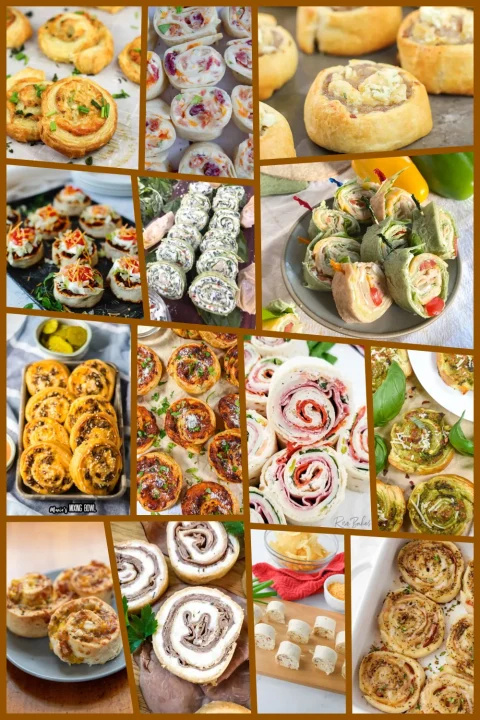 These pinwheel appetizers are easy, quick, and perfect for parties 🌀 From cheesy baked pinwheels to simple tortilla roll-ups, they’re made for sharing. #PinwheelAppetizers #PartyFood #EasyAppetizers #FingerFoods