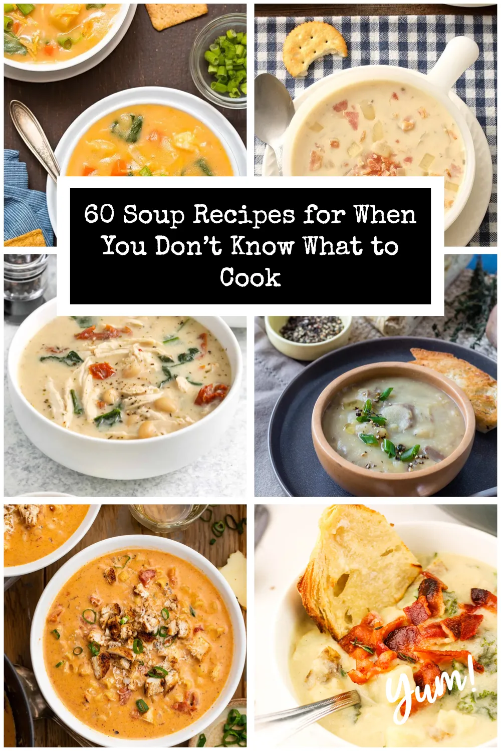 Whether you want something light or a soup that eats like a meal, this soup recipes roundup has you covered.#HeartySoups #HealthyMeals #OnePotRecipes #DinnerInspiration