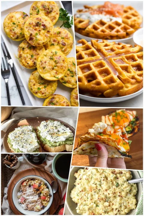 From pancakes and waffles to egg bites and toast, these cottage cheese breakfast ideas will keep you full all morning. #BreakfastIdeas #ProteinPacked #EasyBreakfast #HealthyEating