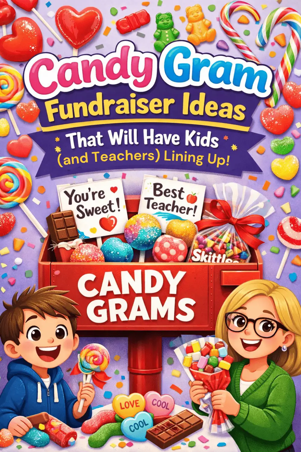 Sweeten your next school or community event with a fun Candy Grams fundraiser! Discover cute, affordable, and easy ideas to boost participation and raise more money while spreading smiles. Perfect for schools, clubs, student councils, and holiday events. 🍭✨ #FundraiserIdeas #SchoolFundraiser #CandyGrams