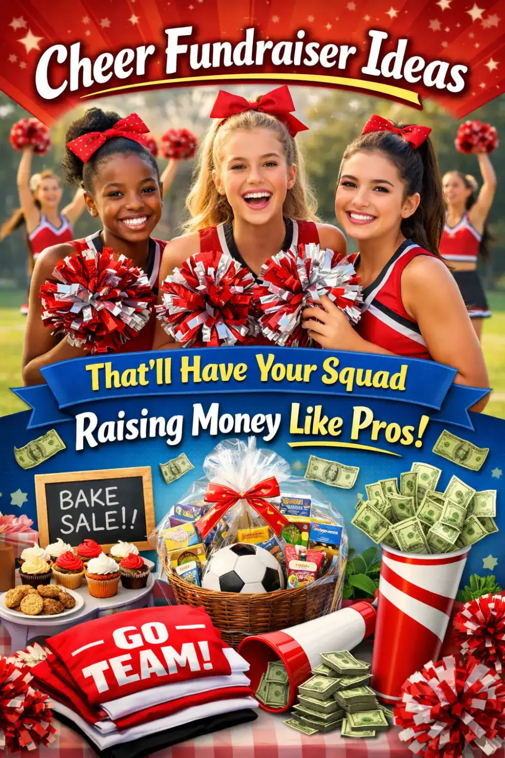 Ready to level up your cheer fundraising? π£π° These fun and creative ideas will help your squad raise more money while building team spirit. Perfect for competitions, travel, and gear! #CheerFundraiser #TeamSpirit