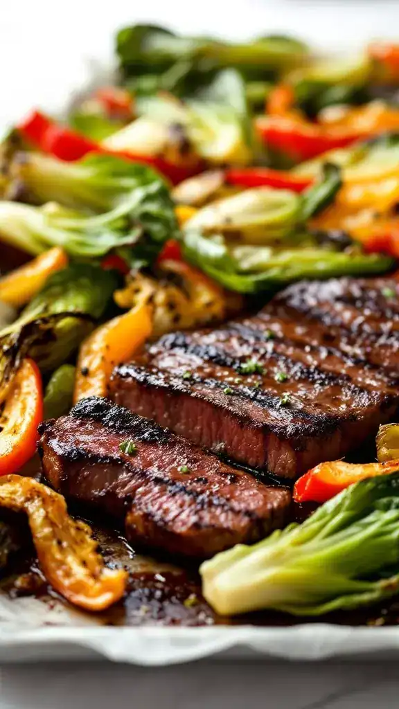 This Korean BBQ steak dish is a real winner for family dinners. The tender steak pairs perfectly with roasted bok choy, adding a fresh and crunchy element. It's a quick and tasty way to bring a bit of Korean flavor to your table!