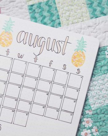 25 Gorgeous August Bullet Journal Ideas to Inspire You!