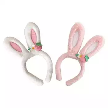 Plush Bunny Rabbit Ears Headband