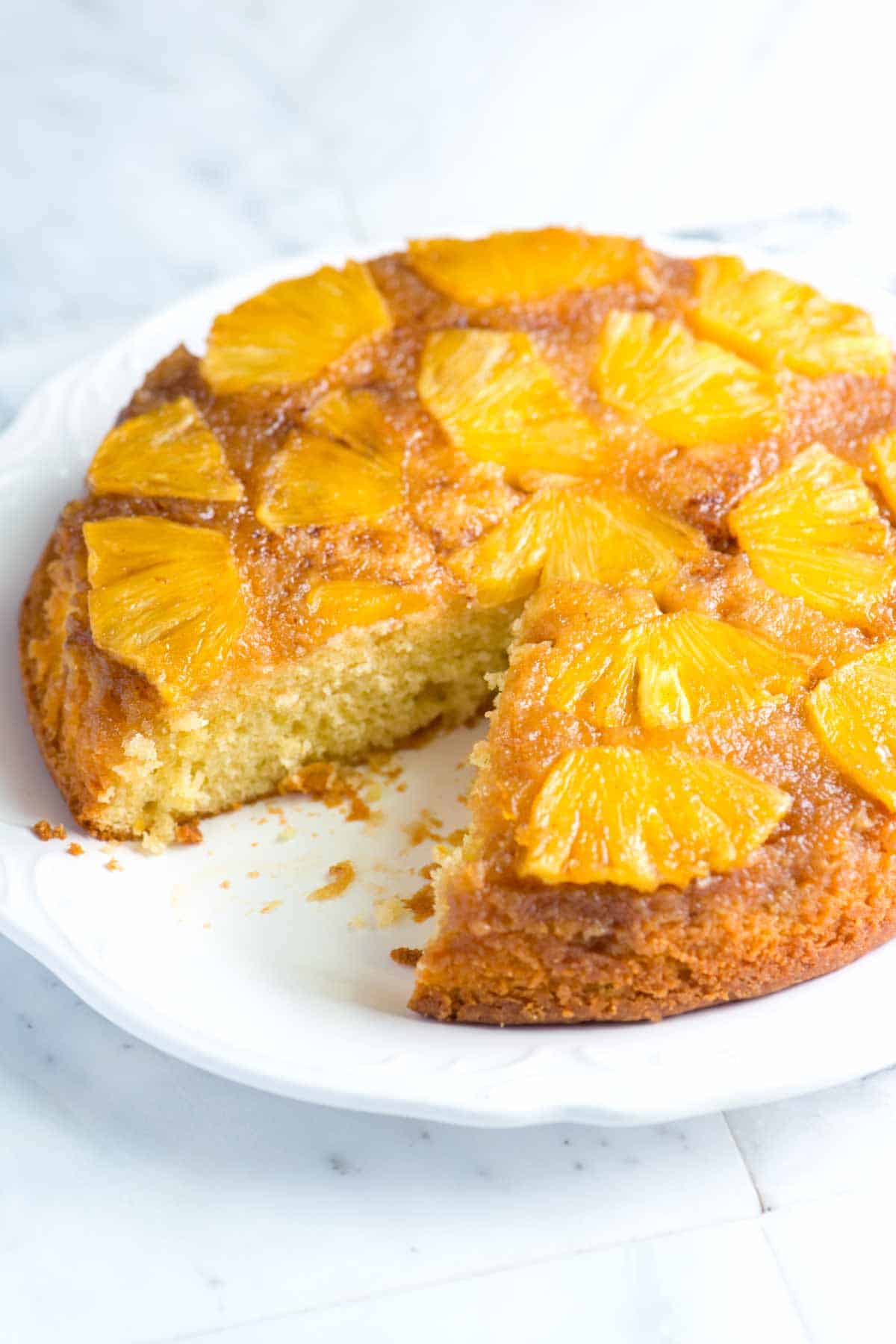 This classic dessert is a sweet trip down memory lane. Fresh pineapple slices are caramelized to perfection, sitting atop a buttery, moist Pineapple Upside Down Cake that’s just like Grandma used to make. This retro treat is the epitome of comfort food, with that perfect blend of tart and sweet that will have you coming back for seconds.