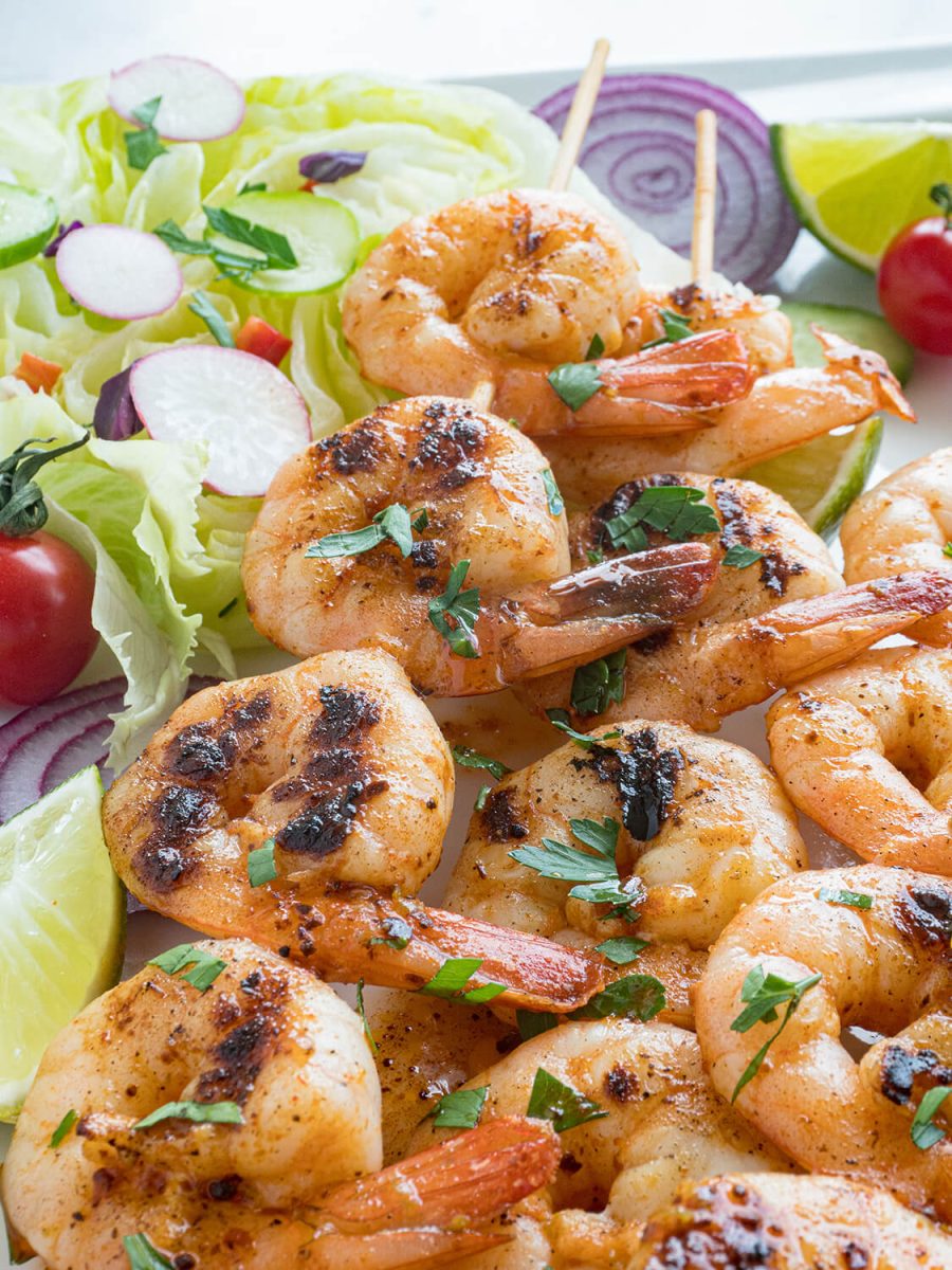 Spice up your summer with these gluten-free chipotle lime shrimp skewers! Serve them hot off the grill as an appetizer, a delightful addition to your garden salad, or tucked into tasty shrimp tacos. Let's get grilling! 🌞🌶🍤 #SummerEats #HealthyRecipes