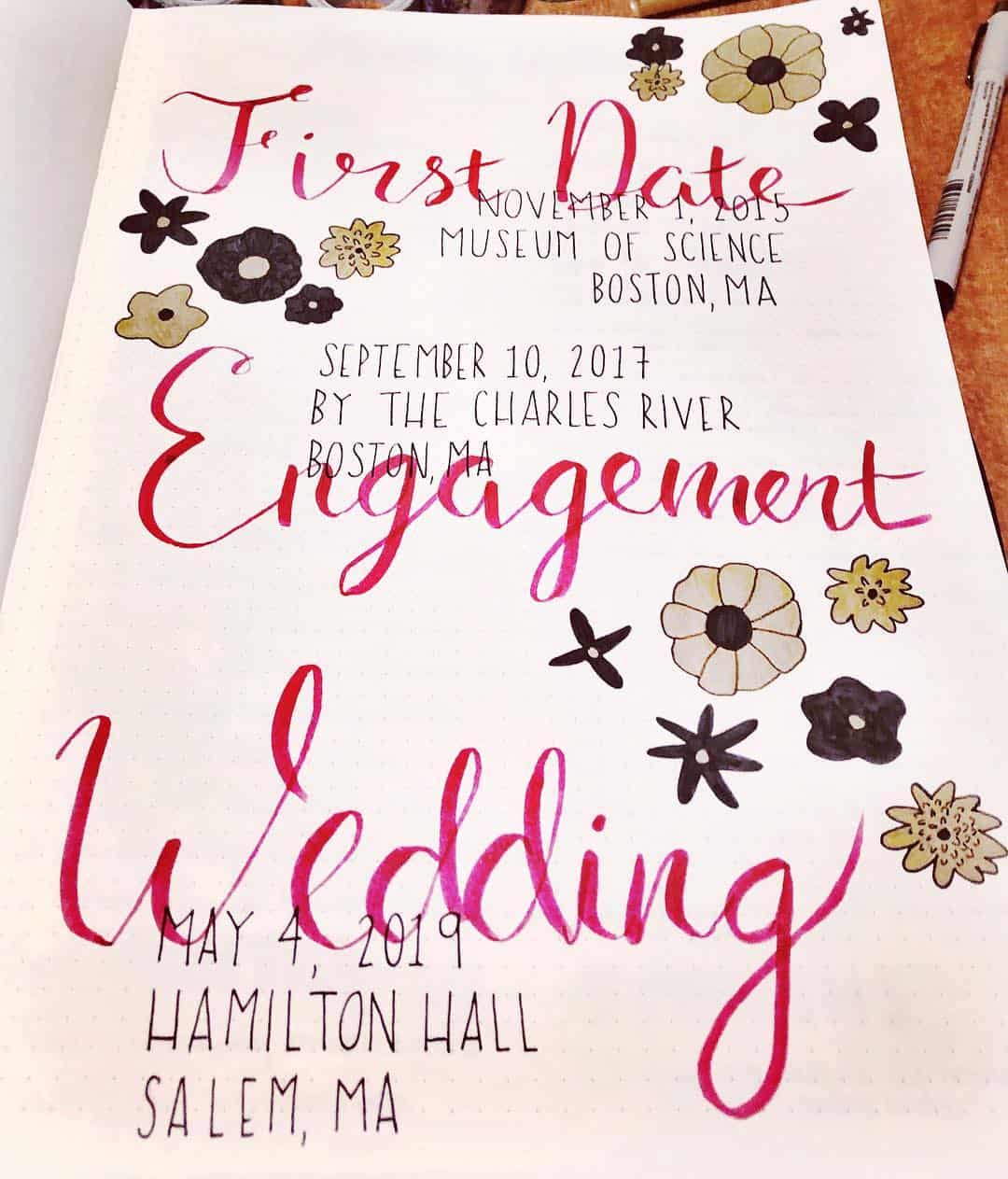 Wedding Bullet Journal Ideas to Help Take the Stress Out of Planning ...